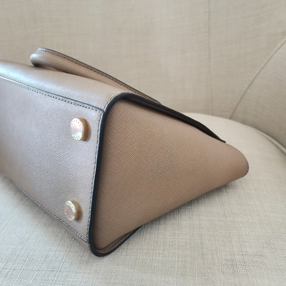 Michael Kors Saffiano Leather Satchel with New Crossbody Straps - Picture 7 of 16